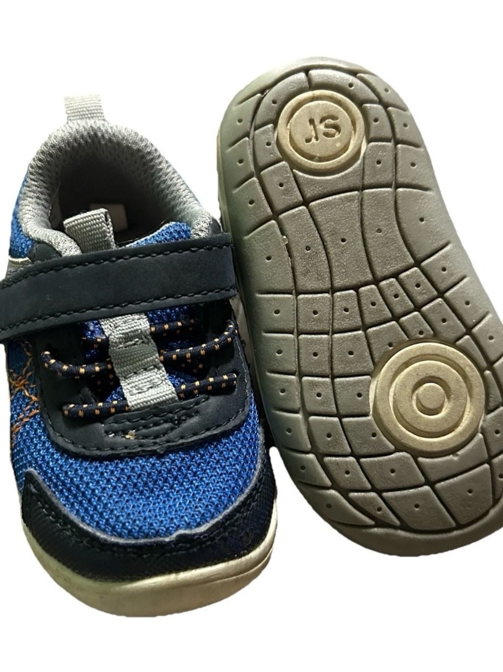 Toddler Boy Stride Rite Carson Blue Sneakers Size 3 - Picture 4 of 4